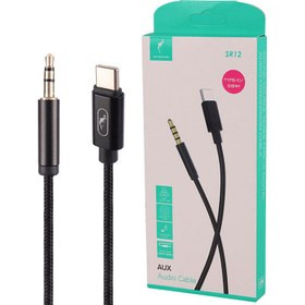 کابل تبدیل USB-C به AUX مدل SR12 طول 1 متر