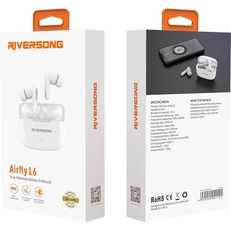 ایرفون بلوتوثی Riversong مدل Airfly L6 EA221