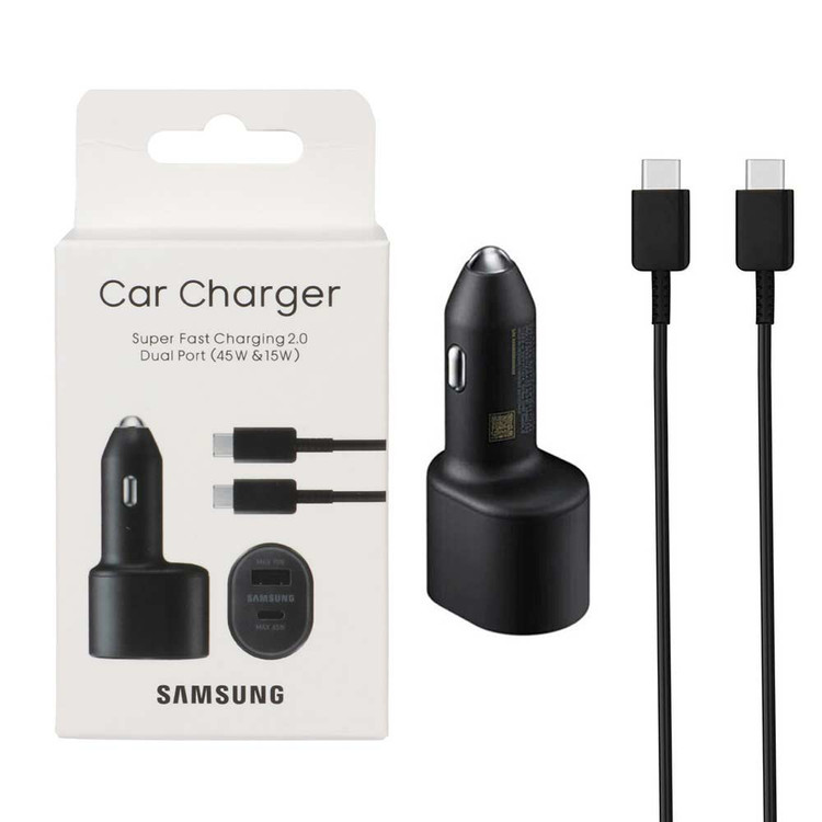 شارژر فندکی سامسونگ مدل (ویتنام) EP-L5300XBEGWW به همراه کابل تبدیل USB-C