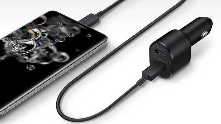 شارژر فندکی سامسونگ مدل (ویتنام) EP-L5300XBEGWW به همراه کابل تبدیل USB-C