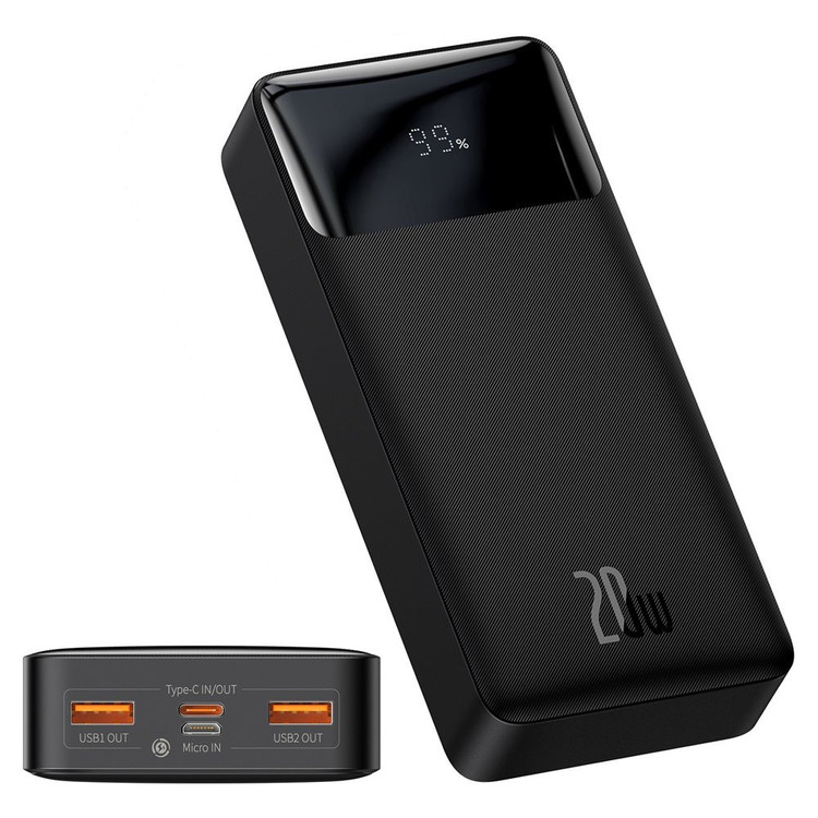 پاوربانک بیسوس مدل Bipow Digital Display 20W ظرفیت 20000 میلی آمپر ساعت