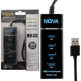هاب چهار پورت USB3.0 نوا مدل X770
