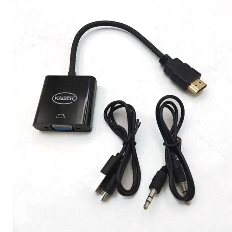 تبدیل HDMI TO VGA همراه با خروجی صدا ، ورودی پاور Kaise K-623