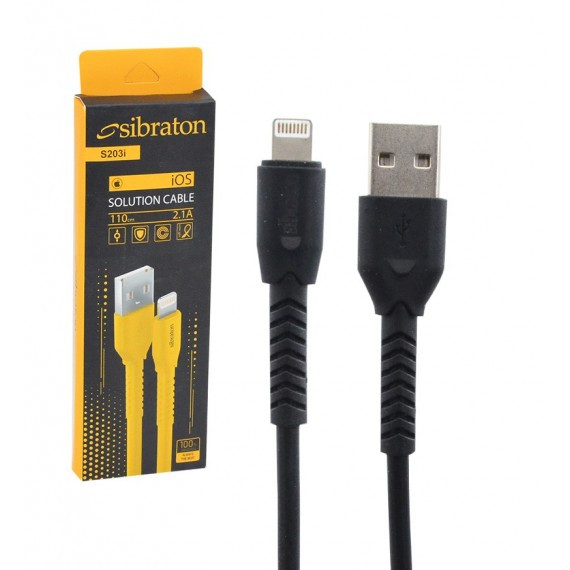 کابل تبدیل USB به لایتنینگ سیبراتون مدل S203i طول 1.1 متر