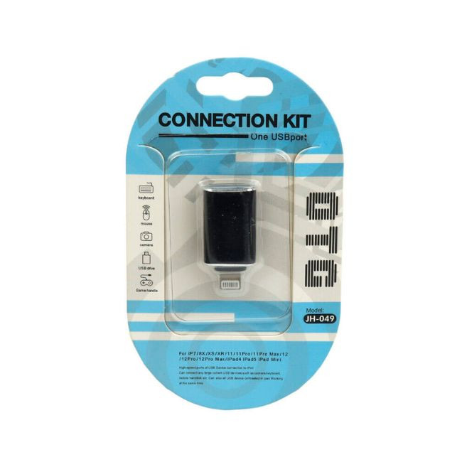مبدل USB OTG به لایتنینگ مدل JH-049