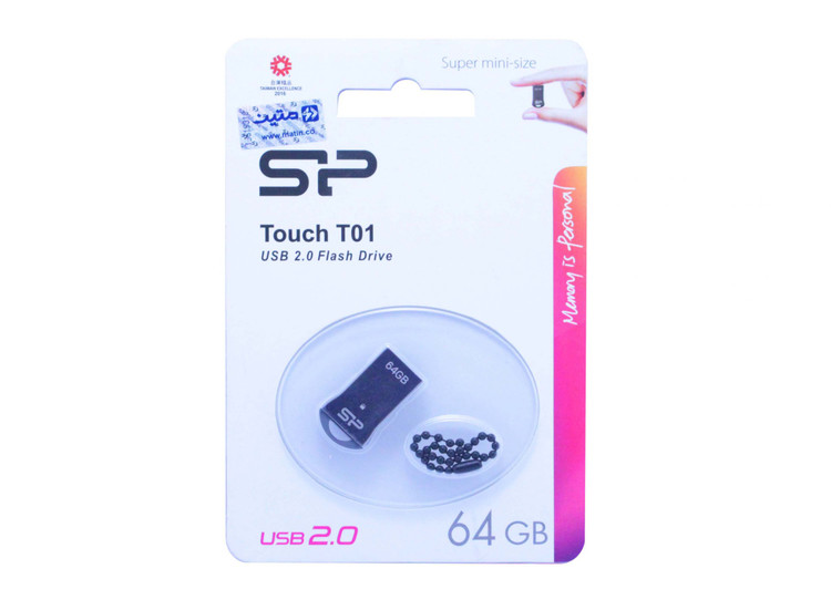 فلش مموری سیلیکون پاور مدل Touch T01 ظرفیت 64 گیگابایت
