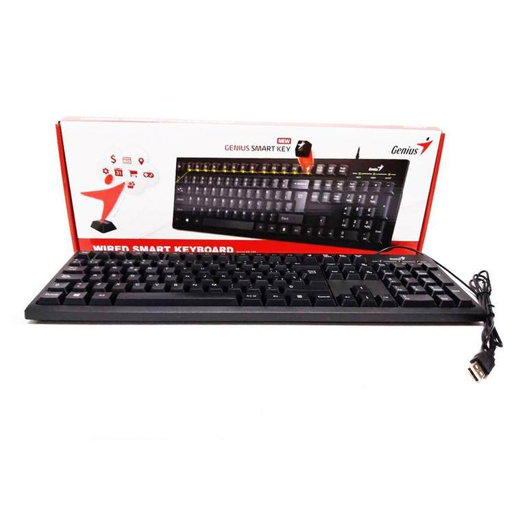 کیبورد باسیم جنیوس مدل Smart KB-100 با حروف فارسی