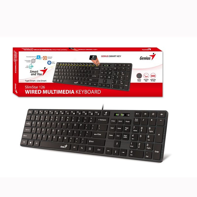 کیبورد سیمی Genius مدل SlimStar 126