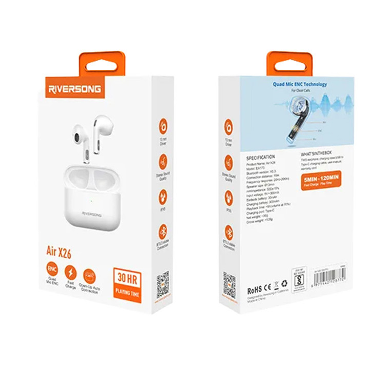 ایرفون بلوتوثی Riversong مدل Air X26 EA173
