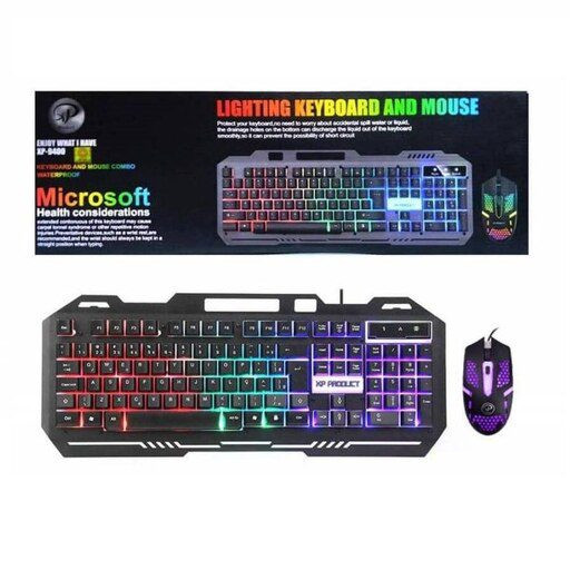 کیبورد و ماوس مخصوص بازی ایکس پی-پروداکت مدل XP-10400K