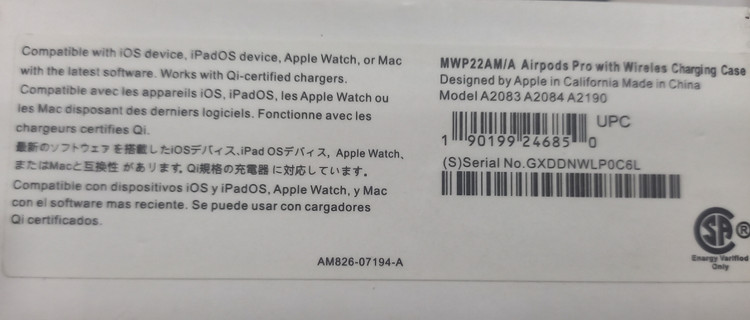 هدفون بی سیم مدل Airpods pro MWP22AM/A