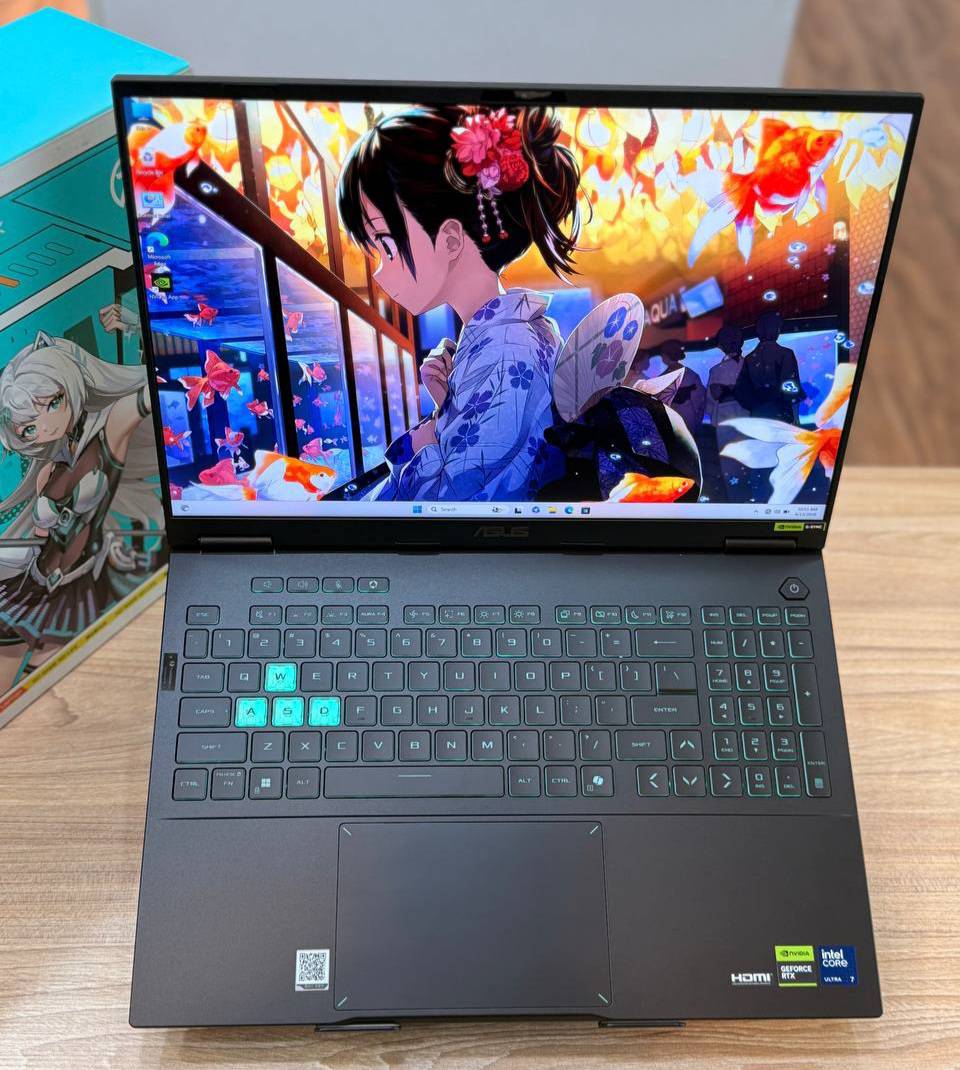 Asus TUF FX608LM (Cpu :  intel i9-13980Hx  Ram : 16GB DDR5-5600Hz  hard : 1TR ssd m2  VGA : 8GB /Geforce RTX 4060-140W  LED : 16 2 inch K 240Hz) کارکرده