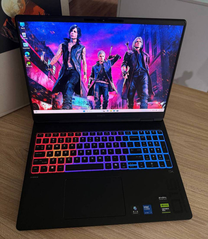 HP OMEN MX 16-AH0240TX(Cpu : intel ULtera7-255HX Ram : 32GB DDR5-5600Mhz hard : 1TR ssd m2 VGA : 8GB /Geforce RTX 5060-115W LED : 16 inch 2K 240Hz)کارکرده