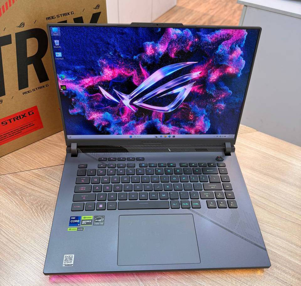 ASUS ROG G614JVR(Cpu :  intel i9-14900HX  Ram : 32GB DDR5-5600Mhz  hard : 1TR ssd m2  VGA : 8GB /Geforce RTX 4060-140W  LED : 16 inch 2K 240Hz)کارکرده
