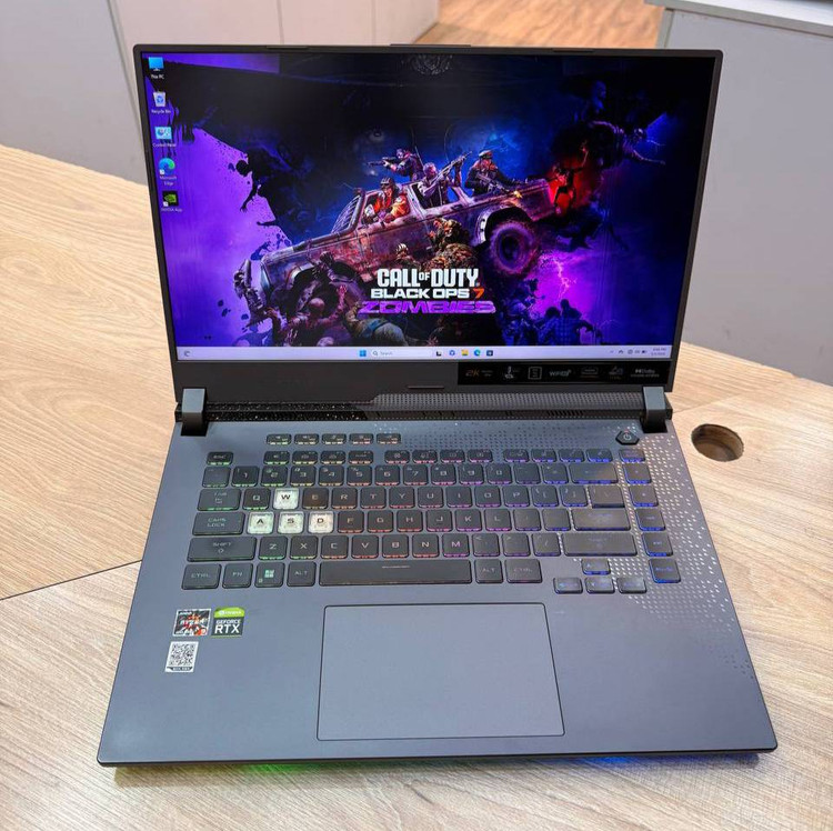 ASUS ROG G513RM(Cpu : Ryzen9-6900HX Ram : 16GB DDR5-4800MHz hard : 512GB ssd m2 VGA : 6GB /Geforce RTX 3060-140W LED : 15,6 inch 2K 165Hz)کارکرده