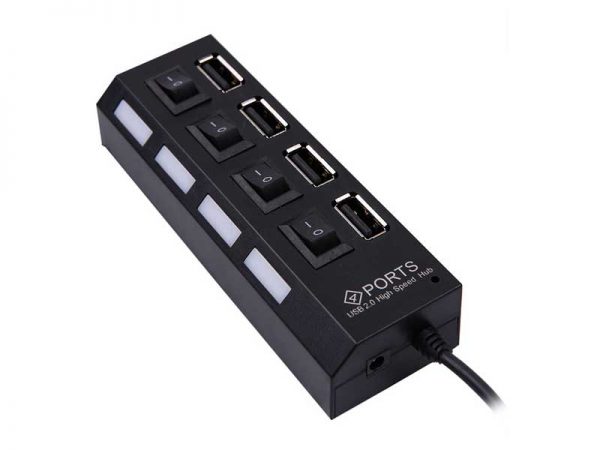 هاب 4 پورت USB 2.0 پورتز مدل HI-SPEED
