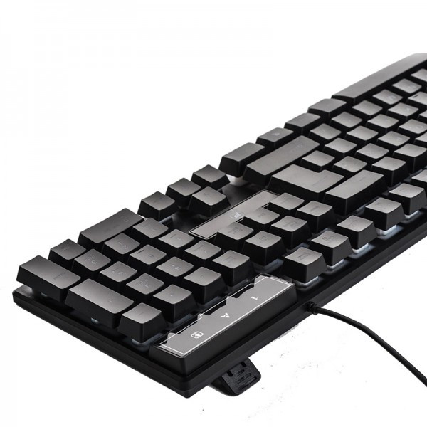 کیبورد گیمینگ سیم دار بک لایت RGB پی نت (P-net) مدل KB.1100